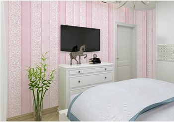 Giấy decal cuộn sọc hồng 