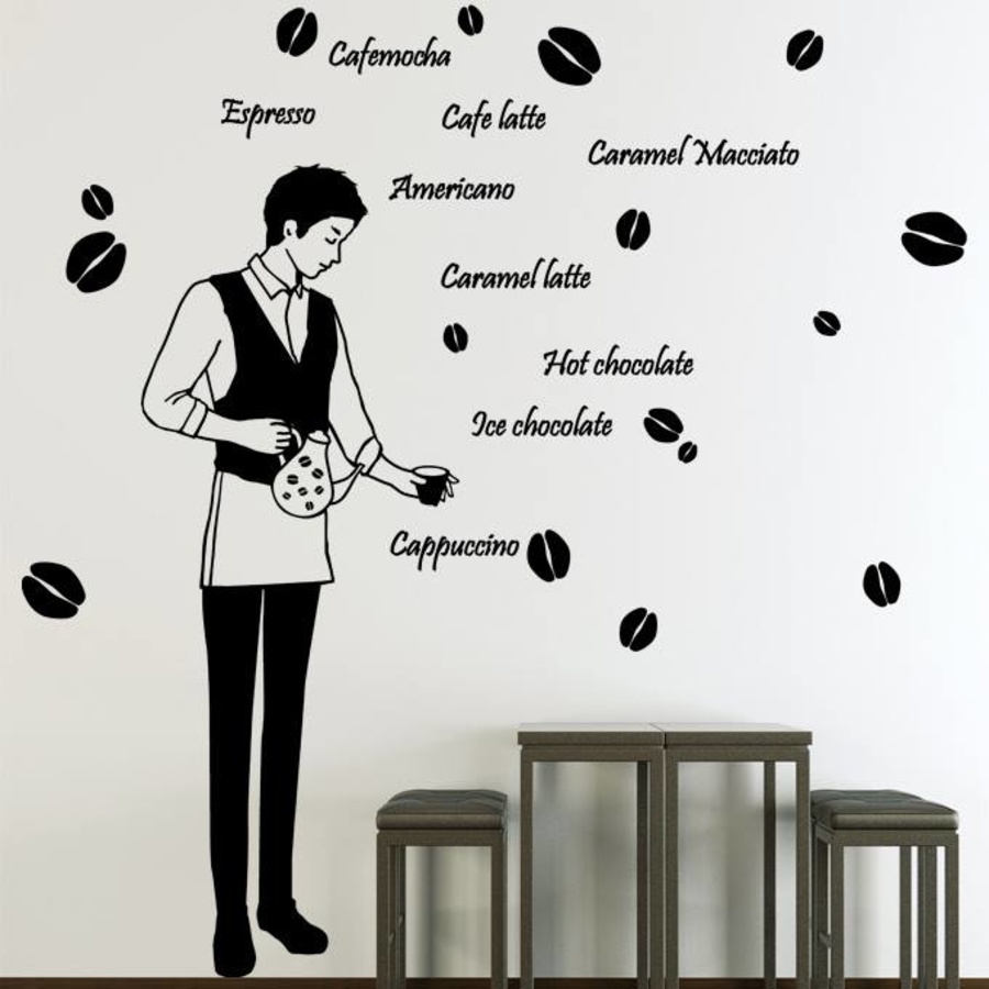 Decal dán tường Coffee 7