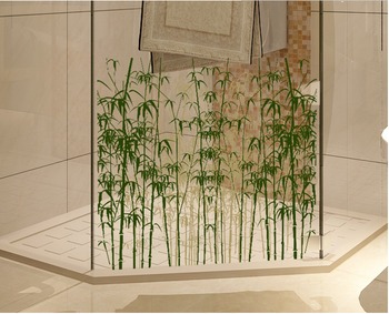 Decal kính mờ rừng trúc