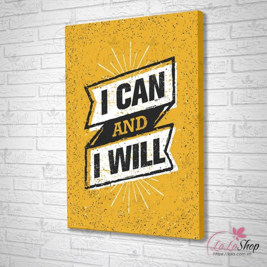 Tranh văn phòng I can and i will