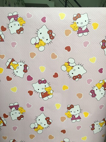 Giấy decal cuộn hello kitty hồng 1