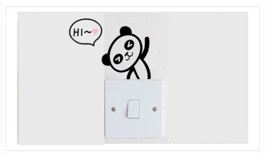 Decal ổ điện gấu trúc 3