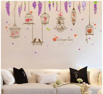 Decal lồng chim tình yêu