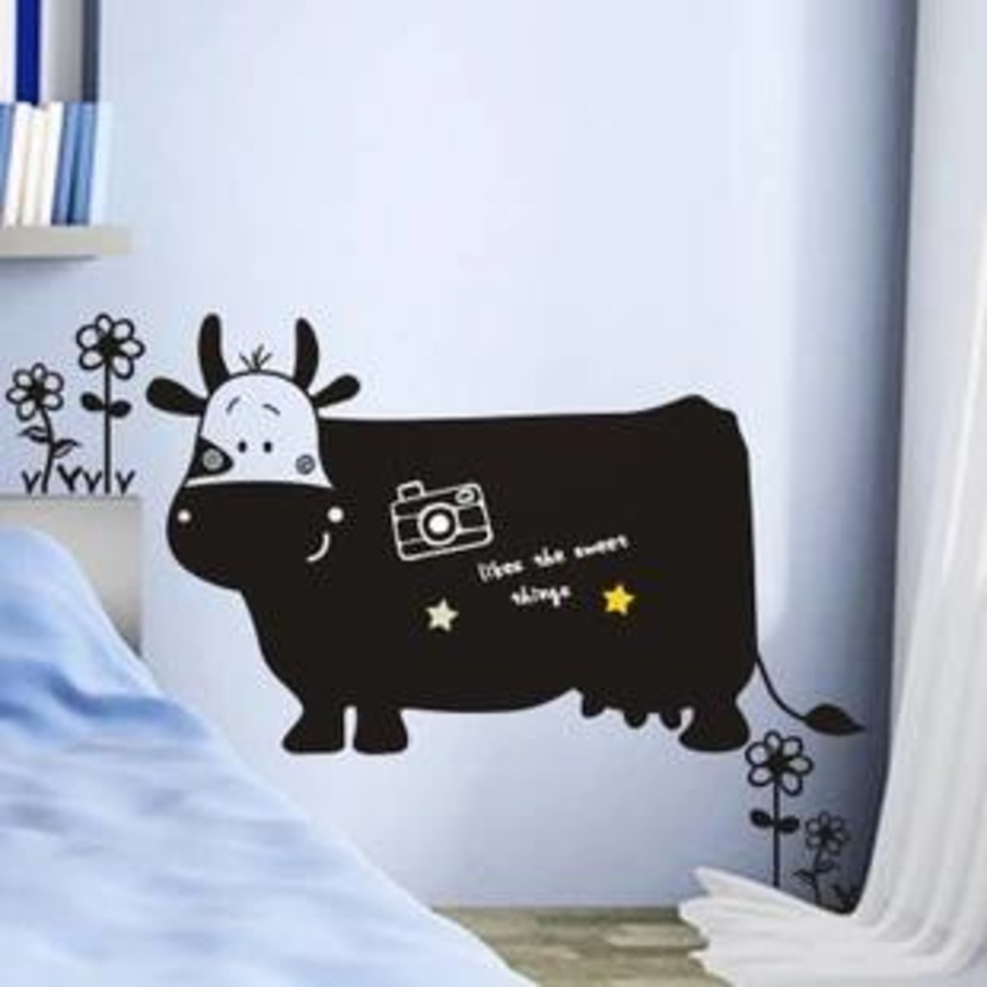 Decal bảng viết bò sữa ngộ nghĩnh