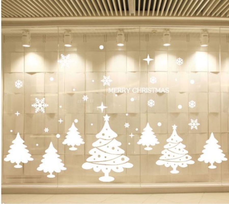 Decal Merry Christmas và cây thông Noel 2