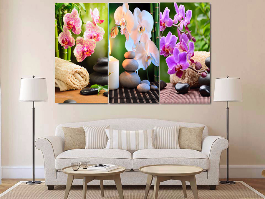 Tranh treo tường Spa hoa lan