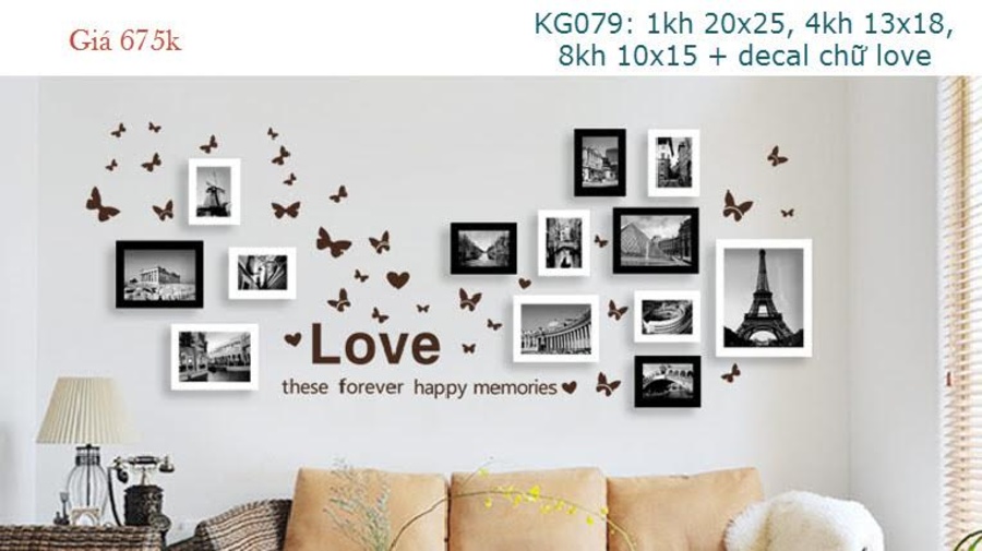 Bộ khung gỗ 13 khung -KG079