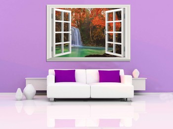 Tranh Cửa Sổ Thác Nước 3