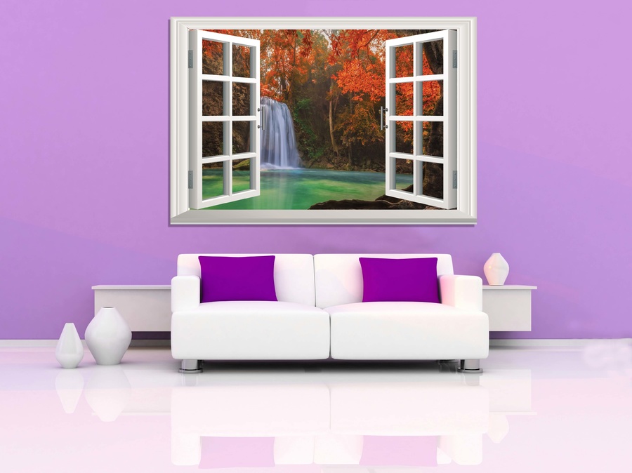 Tranh Cửa Sổ Thác Nước 3