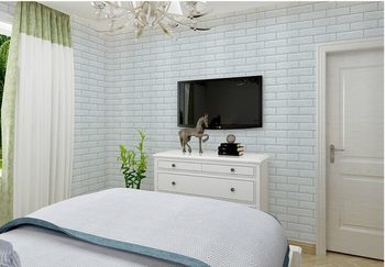 Giấy decal cuộn giả gạch xanh 2