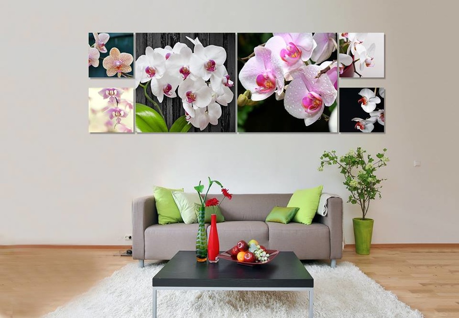 Tranh treo tường hoa lan khoe sắc