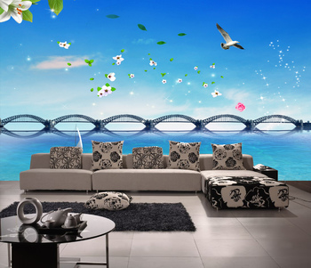 Tranh Dán Tường Phong Cảnh Biển 3D BJQ001