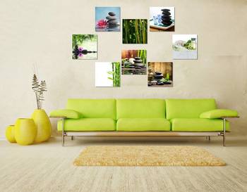 Tranh treo tường spa thảo mộc thiên nhiên thư giãn