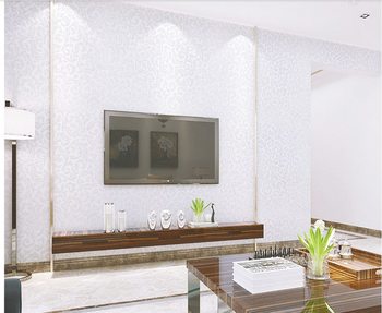 Giấy decal cuộn họa tiết lá cổ điển trắng