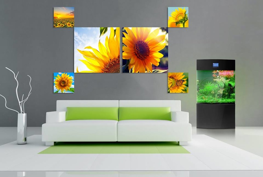 Tranh treo tường hướng dương tỏa nắng
