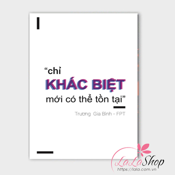 Decal văn phòng Chỉ khác biệt mới có thể tồn tại 2