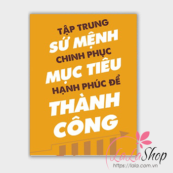 Decal văn phòng Tập trung sứ mệnh