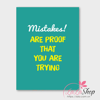 Decal văn phòng Mistakes