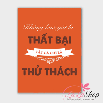 Decal văn phòng Không bao giờ là thất bại