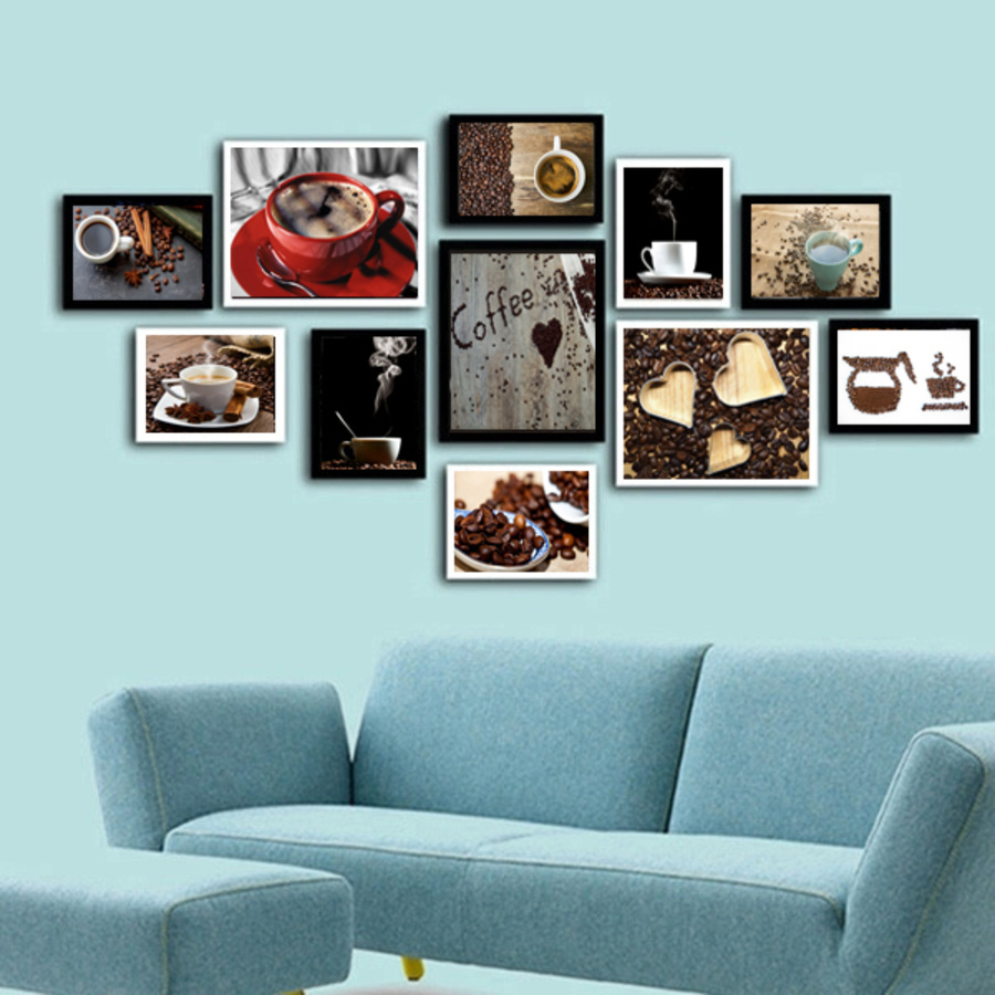 Bộ khung gỗ thế giới coffee