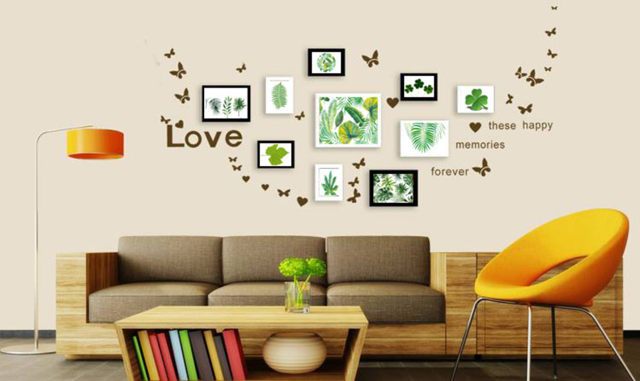 Bộ khung ảnh lá xanh 3