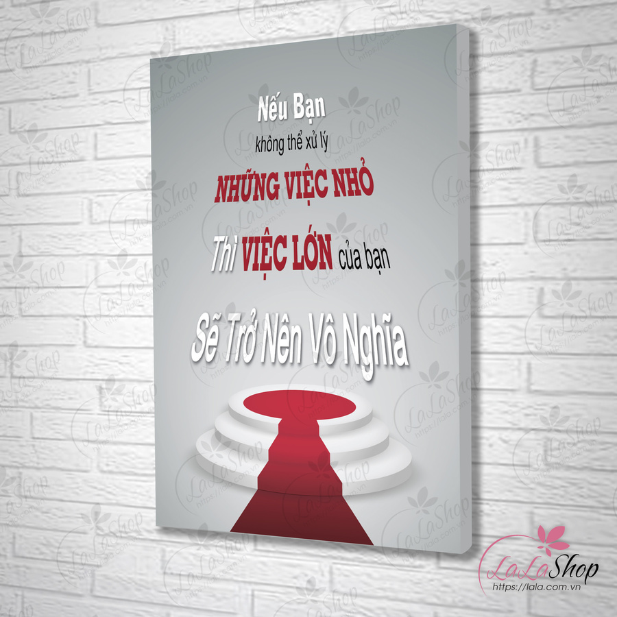 Tranh treo tường việc lớn của bạn sẽ trở nên vô nghĩa