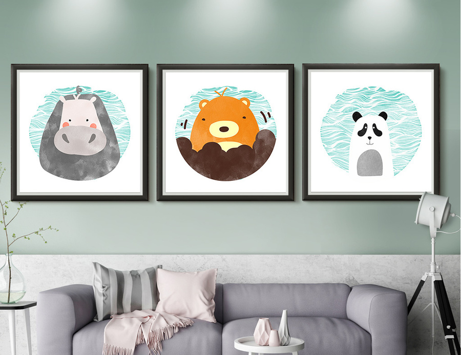 Tranh Treo Tường Hà Mã Ngộ Nghĩnh 2