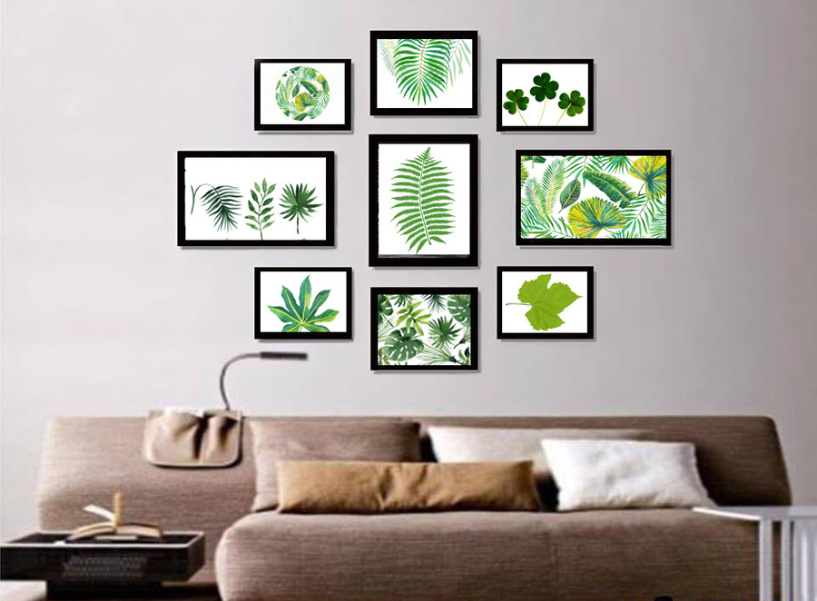 Bộ khung ảnh lá xanh 2