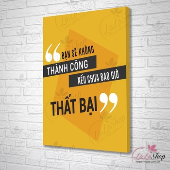 Tranh treo tường bạn sẽ không thành công