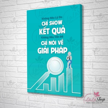 Tranh treo tường không nêu lý do chỉ show kết quả