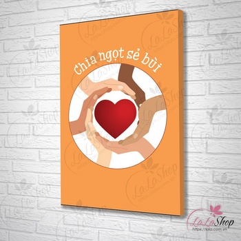 Tranh treo tường chia sẻ ngọt bùi