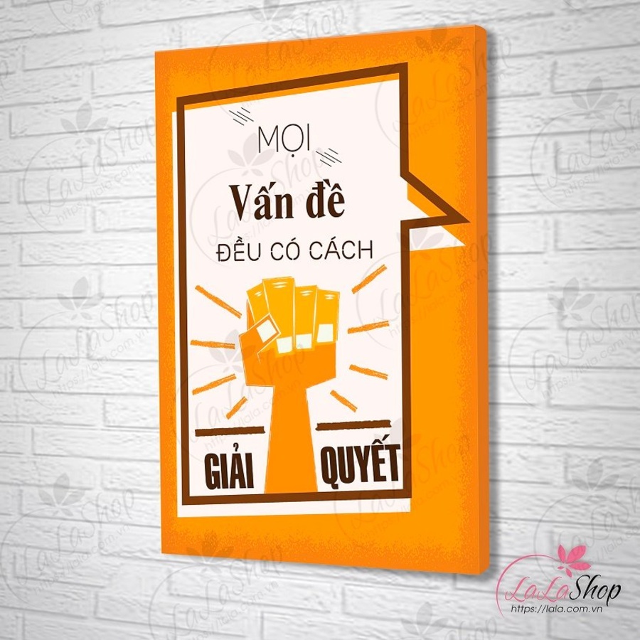 Decal văn phòng mọi vấn đề đều có cách giải quyết