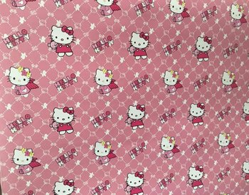 Giấy decal cuộn hello kitty hồng 2 khổ 0.9m