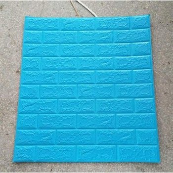 Xốp đá dán tường 3D xanh dương