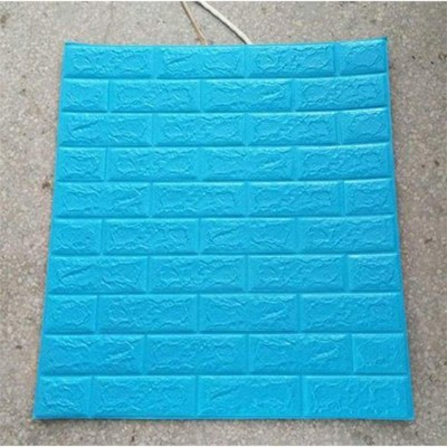 Xốp đá dán tường 3D xanh dương