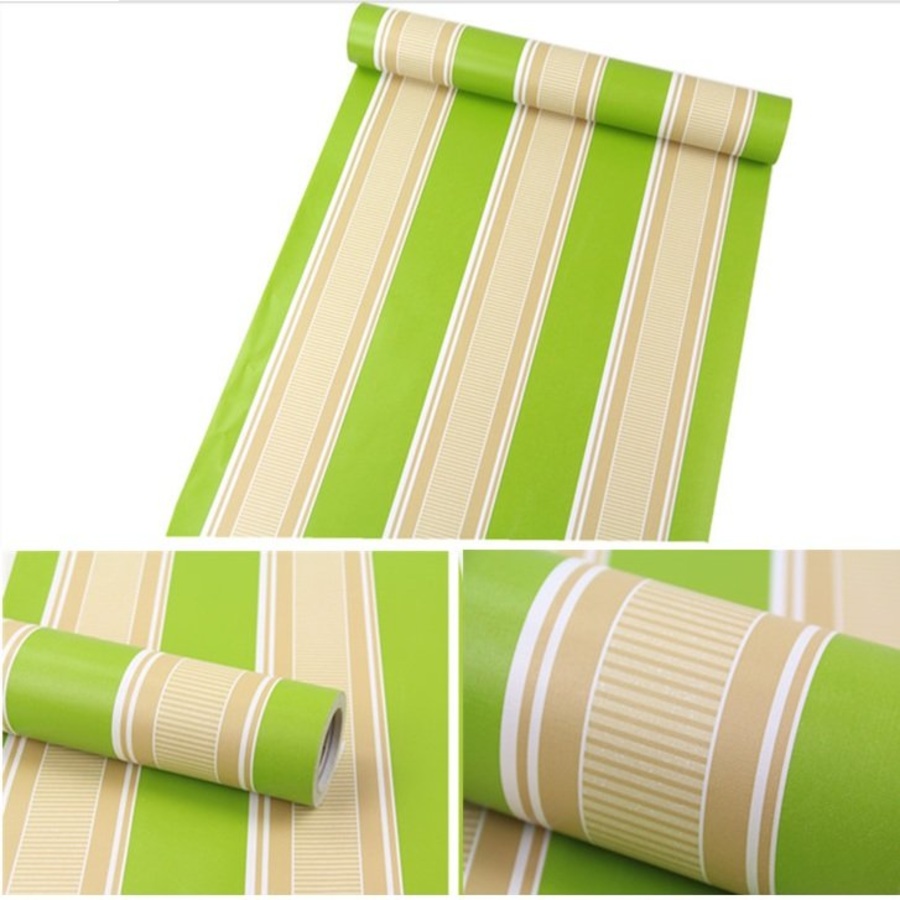 Giấy decal cuộn sọc xanh lá