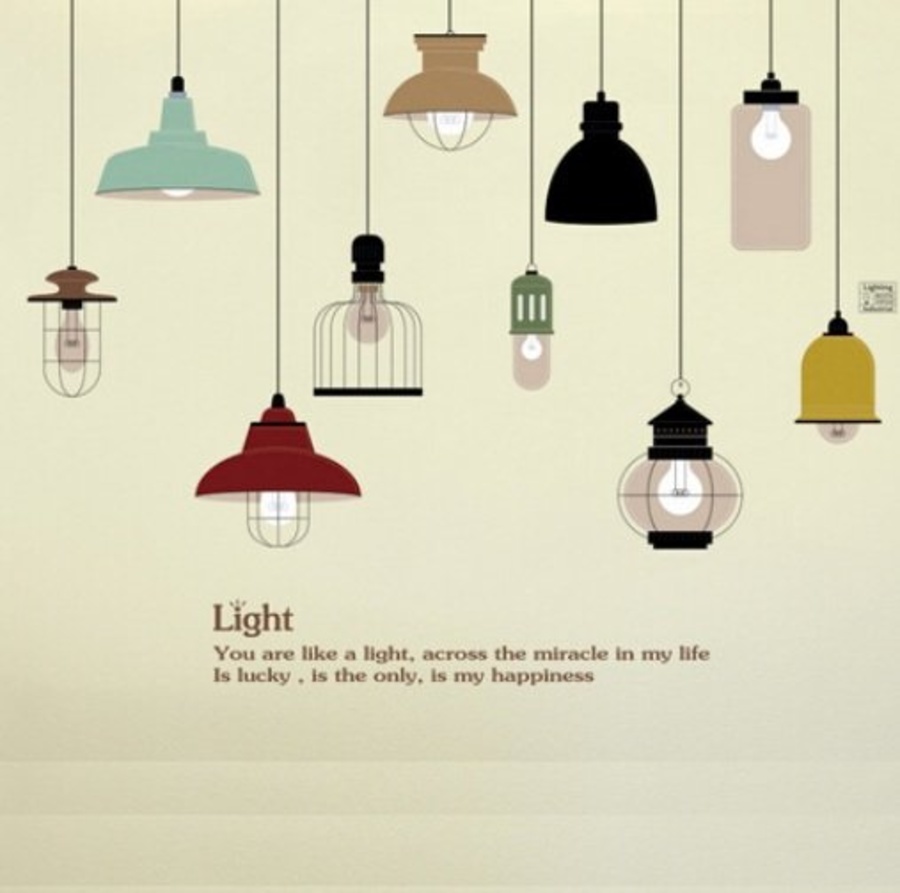 Chùm đèn đủ màu 2