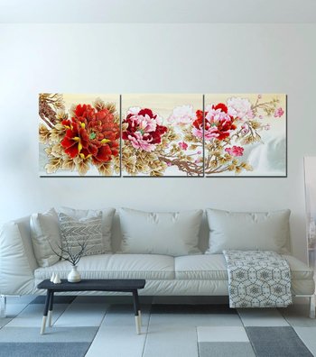 Tranh treo tường hoa mẫu đơn 2