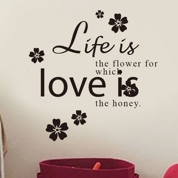 Decal dán tường love is the honey