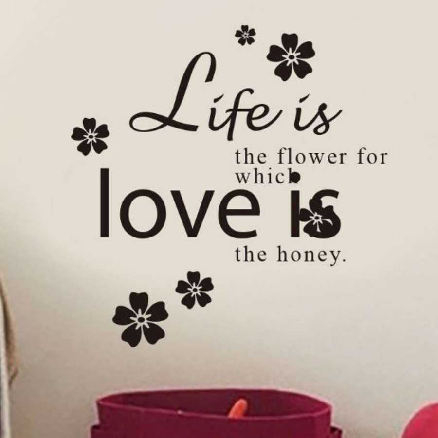 Decal dán tường love is the honey