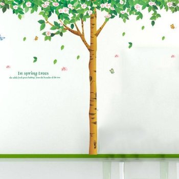 Decal dán tường cây bóng mát 3