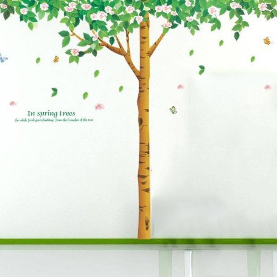 Decal dán tường cây bóng mát 3