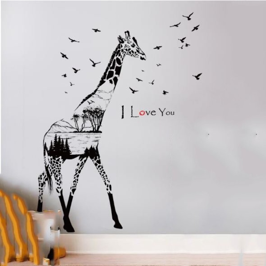 Decal hươu nghệ thuật