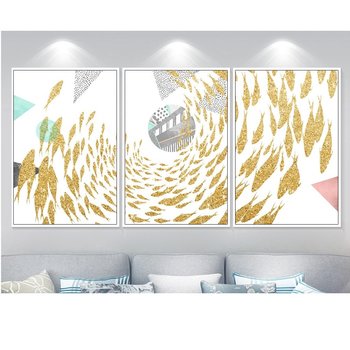 Tranh nghệ thuật trừu tượng đàn cá