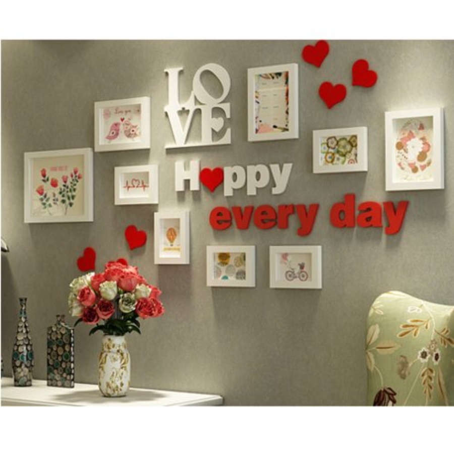 Bộ khung gỗ 9 khung Happy Everyday KG163