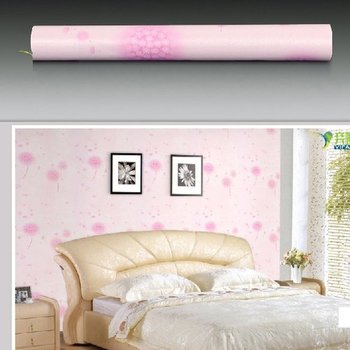 Combo giấy decal cuộn hoa bồ công anh hồng khổ 0.45x5m