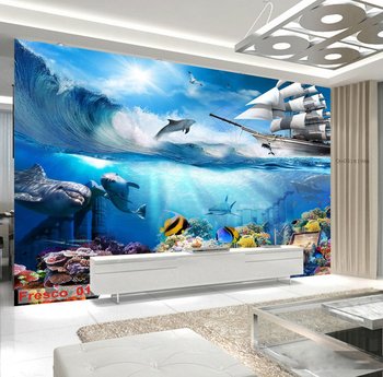 Tranh dán tường dưới lòng đại dương
