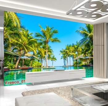 Tranh Dán Tường Cây Dừa