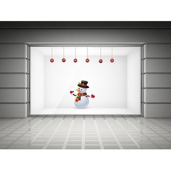 Decal dán tường người tuyết Noel