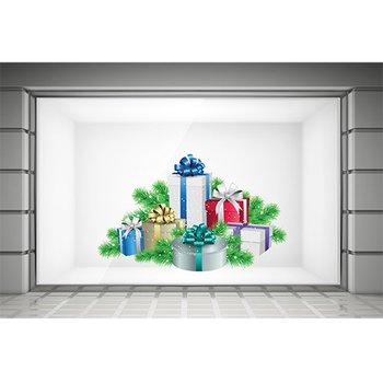 Decal dán tường hộp quà giáng sinh 2